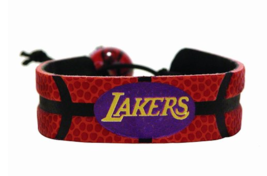 Los Angeles Lakers Bracelet Wristband NBA Genuine Basketball Material - $9.46