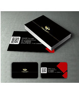 200 pcs Custom Coated glossy paper matte laminated business cards printing - £27.86 GBP