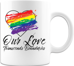 Novelty Mug &quot;Our Love Transends&quot; Ceramic Coffee Mug Printed on Both Sides - $16.98