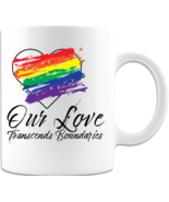 Novelty Mug &quot;Our Love Transends&quot; Ceramic Coffee Mug Printed on Both Sides - £13.26 GBP
