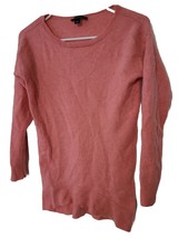 Ann Taylor Small Pink 100% Cashmere Pullover Sweater Pastel Rose - £16.66 GBP