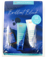 Moroccanoil Brilliant Blonde Color Care Kit Purple Shampoo Conditioner T... - $19.99