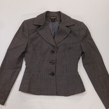 Georgiou Studio Woman’s Gray 3-Button Collar Wool Blend  Blazer Jacket Size 0 image 15