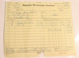 Vintage Phillips Petroleum Company Invoice March 18 1966 - £7.10 GBP