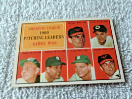 1961 TOPPS #48  1960  PITCHING LEADERS  A.L.   NEAR  MINT /  MINT  OR  B... - £39.73 GBP