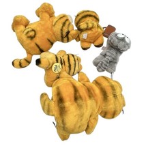 Vintage 1980s Garfield Plush Toy Lot w/ Odie Arlene Nermal Suction Cups Dakin image 6