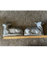 Vintage Cast Metal Aluminum Lamb Easter Cake Mold Farmhouse Rustic  - £70.24 GBP