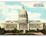 Riverfront View State Capitol Jefferson City Missouri MO UNP DB Postcard... - $2.92