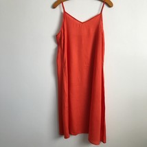 Free People Liner Dress Womens L Orange V Neck Shift for Bonita Printed ... - $18.39
