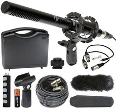External Microphone For The Canon Xa30 Camcorder Vidpro Xm-55 13-Piece - $95.92