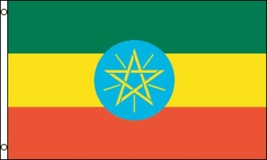 Nylon (Not Polyester) Ethiopia Star, 3&#39;x5&#39; Nylon 210D-S Flag - £23.44 GBP