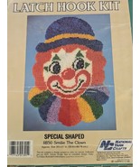 Smilie the Clown Vintage Shaped Latch Hook Wall Hanging Kit National Yar... - $41.01 CAD