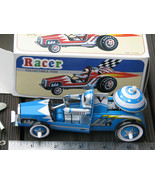 METAL KING ~ Vintage RACER 5½&quot; Wind-Up Tin Toy MS 269 w/ Box ~ FREE SHIP... - £15.71 GBP