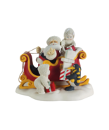 Department 56 Snowbabies Santa Claus Is Comin&#39; to Town Figurine Rare 2003 - £48.82 GBP