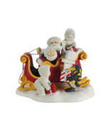 Department 56 Snowbabies Santa Claus Is Comin&#39; to Town Figurine Rare 2003 - $1,167.01 MXN