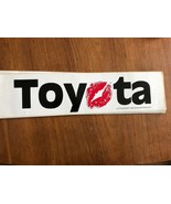 Lip Stickers Bumper Sticker Kiss Toyota 11&quot; x 3&quot; NEW Original 1982 - $8.22