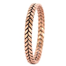 Braided Twist Eternity Handmade Pure Copper Bangle Gift Jewelry for Unisex - $19.99