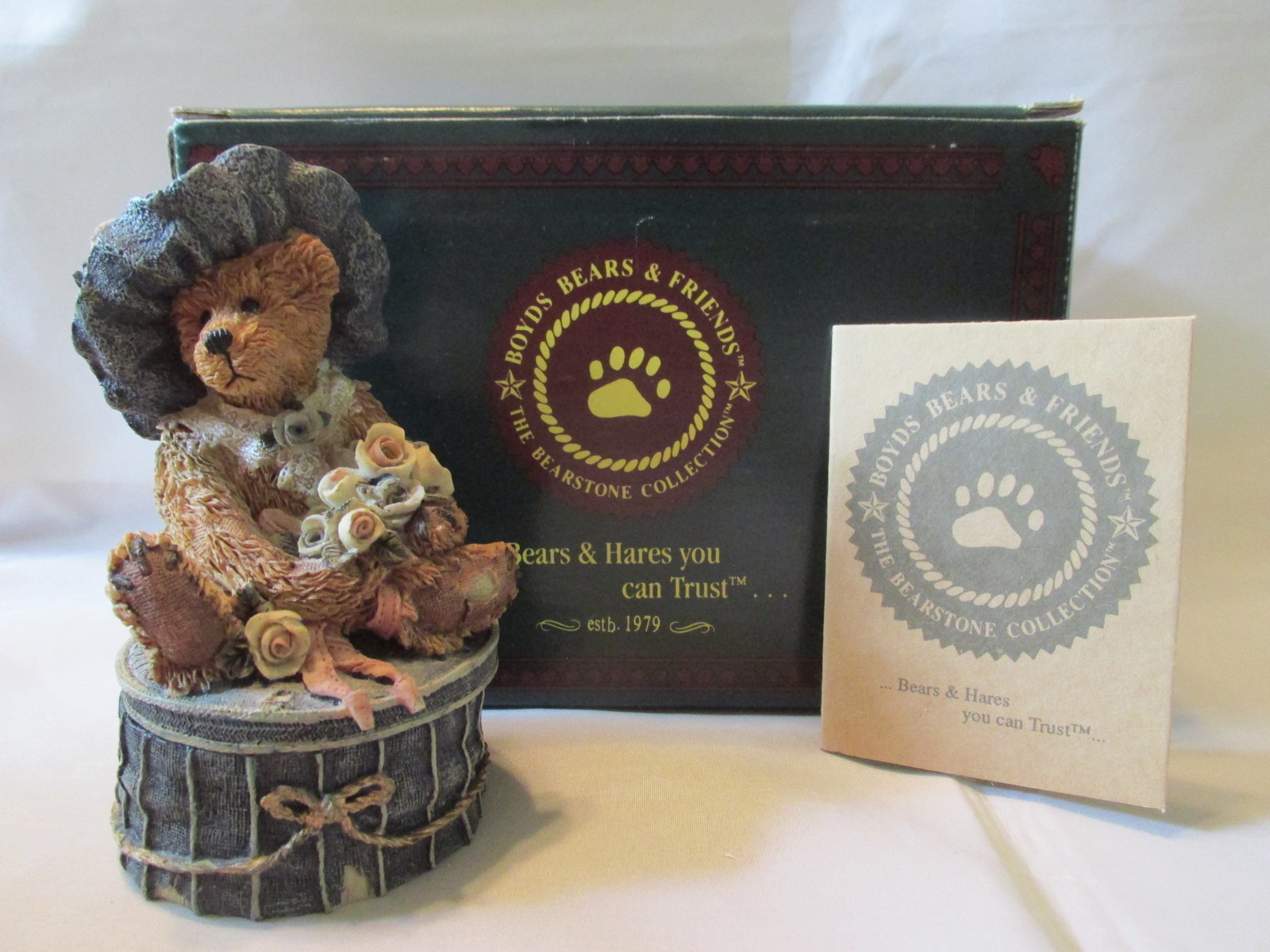 Boyds Bears & Friends "Victoria...The Lady", Small Trinket Box 1993 Box Included - $14.99