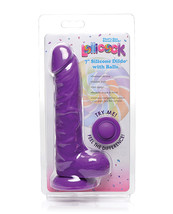 Curve Toys Lollicock 7&quot; Silicone Dildo W/balls - Grape - £24.19 GBP