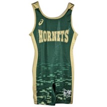 Hornets Wrestling Singlet Womens Size M Medium Green Asics - $49.55