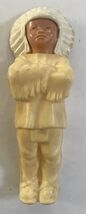 VINTAGE 1950s HARD PLASTIC CELLULOID Native American INDIAN CHIEF FIGURI... - $9.99