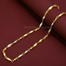 Unisex Italian Turkey chain 916% 22k Gold Chain Necklace Daily wear Jewelry 43 - £3,039.80 GBP+