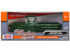 1958 GMC 100 Wideside Pickup Truck Green &quot;Timeless Legends&quot; Series 1/24 Dieca... - £30.22 GBP