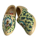 Decorative Wooden Carved Dutch Holland Clogs Shoes Windmill Flowers Size... - £22.68 GBP