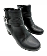 Croft &amp; Barrow women&#39;s Britt Black Faux Leather 73277 Ankle Boots size 7... - €30,61 EUR