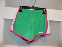 Reebok Green/White/Pink Play Dry Lined Shorts Size S (8/10) Girl's - $15.00