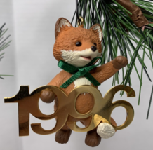 Vintage Hallmark Brown Fox 1996 Fabulous Decade Keepsake Christmas Ornament - £6.39 GBP