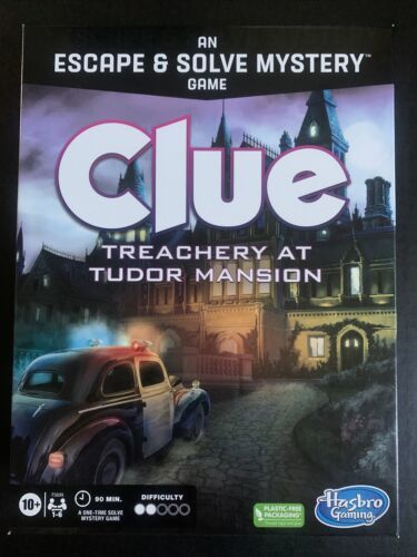 Clue Treachery at Tudor Mansion an Escape & Solve Mystery Game, 1-6 players 10+ - $16.14