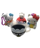 Hello Kitty 3&quot; Figures Toys, Car and Sanrio Cup Lot of 4 - $15.36 CAD