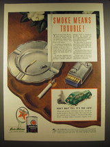 1941 Texaco Havoline Motor Oil Ad - Smoke means trouble - $18.49