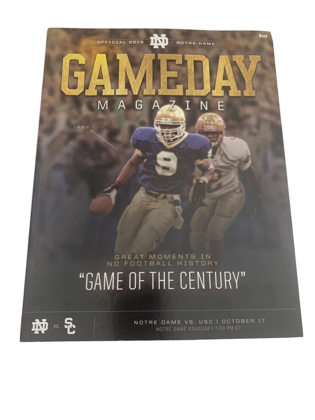 Primary image for USC Gameday Magazine USC v. Notre Dame October 17 2015