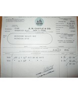 Vintage A.M. Castle &amp; Co. Chicago Invoice 1923 - €4,33 EUR