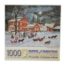 Bits and Pieces 1000 Pc Jigsaw Puzzle - The Carolers Gather - Made Once - £9.50 GBP