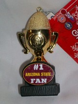 #1 Arizona State Fan Team Trophy ASU Christmas Ornament Sun Devils Sparky - £11.79 GBP