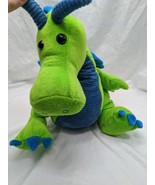 Toys R US Green Blue Dragon Plush Stuffed Animal 13&quot; - $400.21 MXN