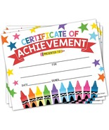 Colorful Crayons Certificate of Achievement | Set of 25 | Awards - $16.49