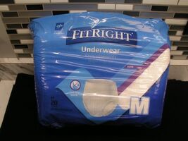 20 CT Medline FitRight Adult Incontinence Underwear Ultra Absorbency SIZE M - €6,06 EUR