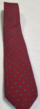 lord taylor Neck tie red silk 3 1/2 wide - $9.46