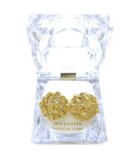 New Cookie Nugget Design Knob Magnetic Stud Earring With Lucite Box XE1277 - £14.15 GBP