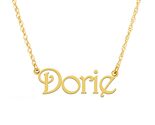 Galaxy Gold GG 14K Solid Gold Personalized Name Necklace for Women, 14 t... - $475.88