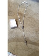 Nuovo Deadstock Vintage 70s Cattolica Gesù Crocifisso Rosario W/Medaglia - $700.78 MXN