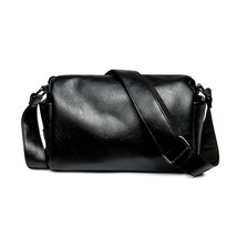 Fashion Men&#39;s Leather Messenger Bag Simple Man Crossbody Bags Casual Male Should - £29.07 GBP