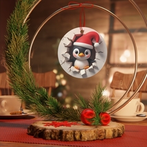 3D Cute Penguin Christmas Ornament, Christmas Gift, Holiday Tree Decor - £8.81 GBP