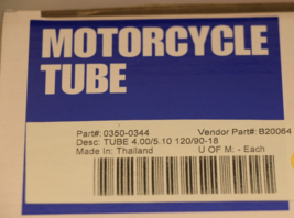 NOS  Parts Unlimited Motorcycle Tire Tube 4.00/5.10 120/90-18 B20064 # 0350-0344 - £12.08 GBP