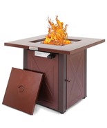 50,000 BTU Propane Fire Pit Table with Lid - $5,525.20 MXN