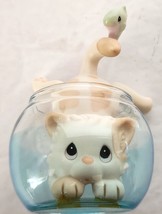 Precious Moments CATCH YA LATER Cat in a Fish Bowl #358959 Retired 2002  3&quot; Tall - £66.45 GBP